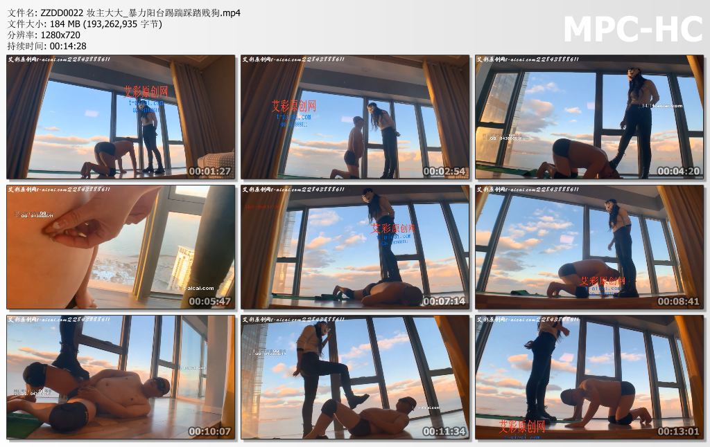 ZZDD0022 妆主大大_暴力阳台踢踹踩踏贱狗.jpg