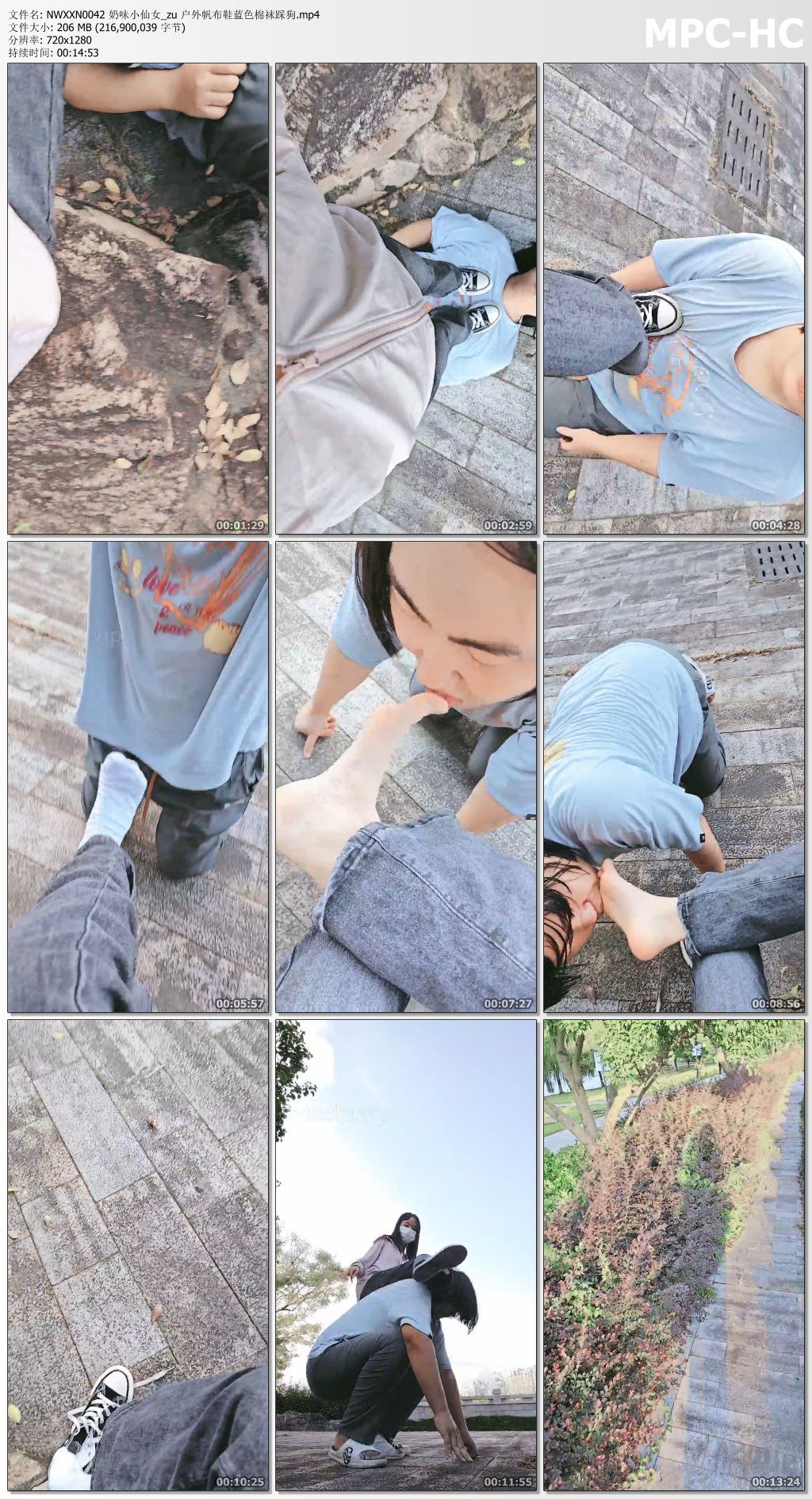 NWXXN0042 奶味小仙女_户外帆布鞋蓝色棉袜踩狗.jpg