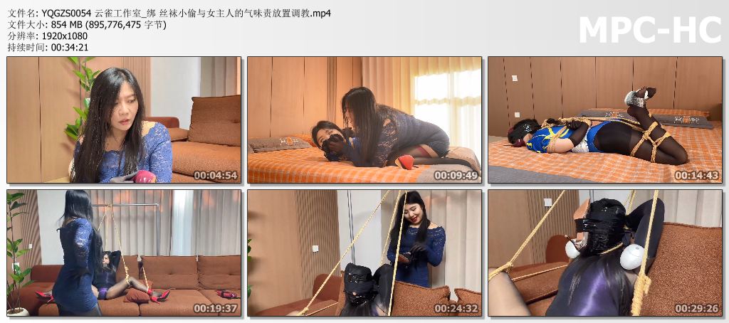 YQGZS0054 云雀工作室_绑 丝袜小偷与女主人的气味责放置调教.mp4_thumbs.jpg