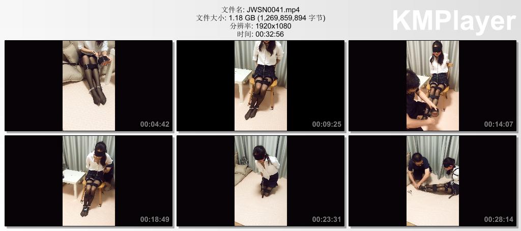 JWSN0041 九尾少女_自铐后钥匙掉落脱出失败 被歹徒全身加重拘束再强制调教 最后惨被用.jpg