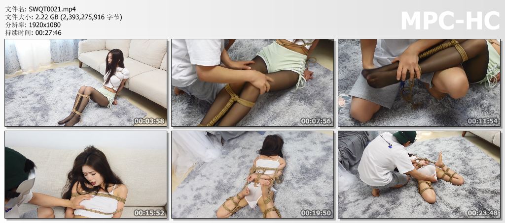 SWQT0021 树屋轻调_灵灵被一个男孩无意中碰到黑丝腿就打了小男孩一顿，结果….jpg