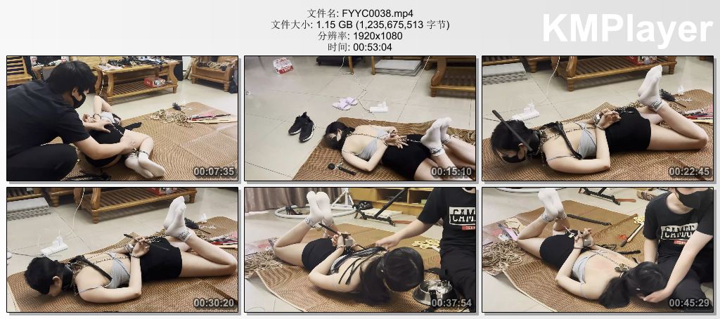 FYYC0038 缚予原创_线下真实调教之超漂亮新m阿然定时锁镣铐自缚被主人发现后加固并调教.jpg