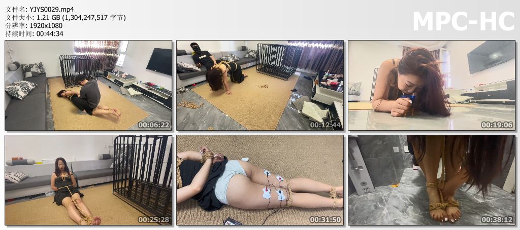 YJYS0029 延江艺束_女朋友帮我抓人形女犬02 狗笼囚禁调教 暴力打耳光 鞭打 电击片大功.jpg