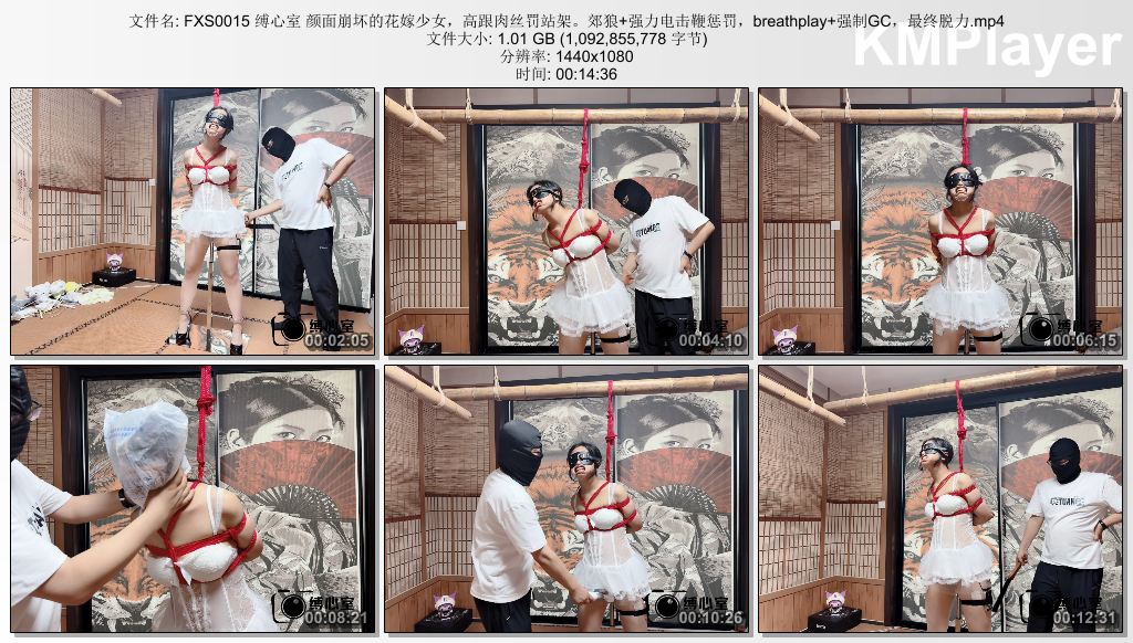 FXS0015 缚心室 颜面崩坏的花嫁少女，高跟肉丝罚站架。郊狼 强力电击鞭惩罚，breathpl.jpg