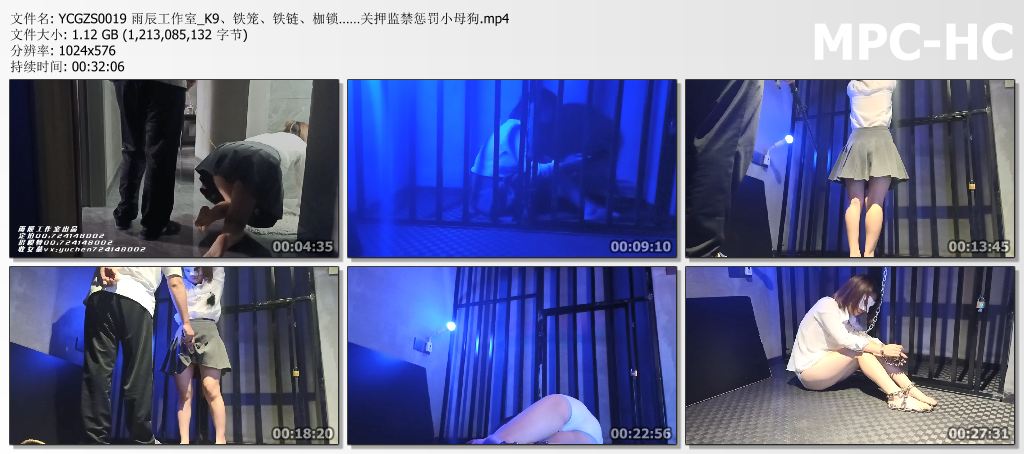 YCGZS0019 雨辰工作室_K9、铁笼、铁链、枷锁……关押监禁惩罚小母狗.mp4_thumbs.jpg