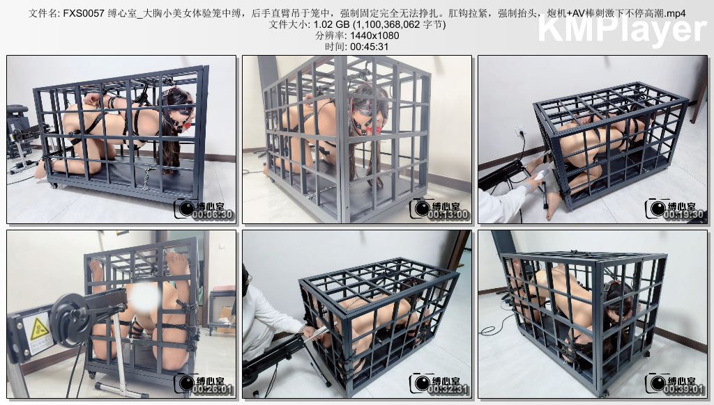 FXS0057 缚心室_大胸小美女体验笼中缚，后手直臂吊于笼中，强制固定完全无法挣扎。肛.jpg