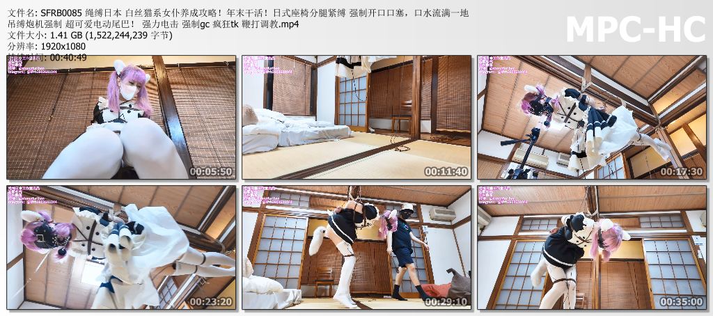 SFRB0085 绳缚日本 白丝猫系女仆养成攻略！年末干活！日式座椅分腿紧缚 强制开口口塞.jpg