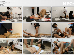 00后蕬小乃_双人全体重踩踏 原味丝袜脚喂食