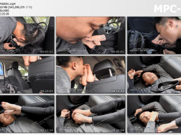 第5风格_户外车上舔小敏的美脚